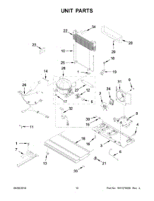 07 - Unit Parts parts for Whirlpool Refrigerator KRBR109ESS01 from AppliancePartsPros.com