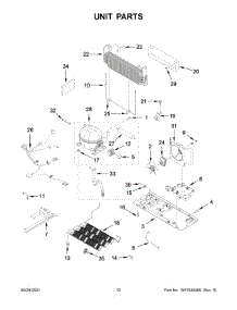 07 - Unit Parts parts for Whirlpool Refrigerator KRFC300ESS04 from AppliancePartsPros.com