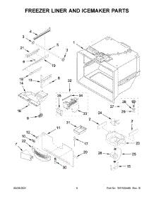 04 - Freezer Liner And Icemaker Parts parts for Whirlpool Refrigerator KRFC300ESS04 from AppliancePartsPros.com