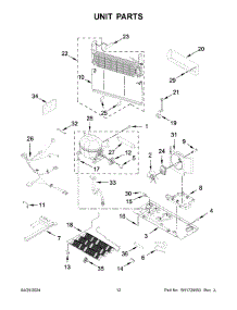 07 - Unit Parts parts for Whirlpool Refrigerator KRFC300ESS12 from AppliancePartsPros.com