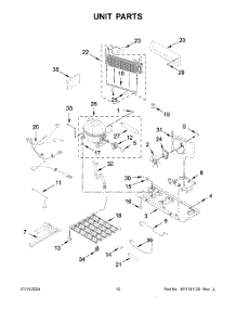 07 - Unit Parts parts for Whirlpool Refrigerator KRFF302EBS07 from AppliancePartsPros.com