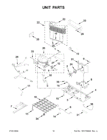07 - Unit Parts parts for Whirlpool Refrigerator KRFF305EBS08 from AppliancePartsPros.com