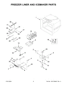 04 - Freezer Liner And Icemaker Parts parts for Whirlpool Refrigerator KRFF305EBS08 from AppliancePartsPros.com
