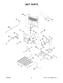 07 - Unit Parts parts for Whirlpool Refrigerator KRFF577KBS03 from AppliancePartsPros.com