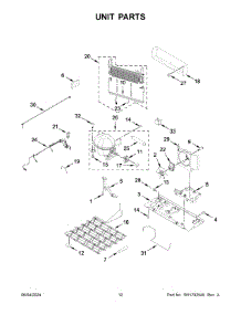 07 - Unit Parts parts for Whirlpool Refrigerator KRFF577KPS03 from AppliancePartsPros.com
