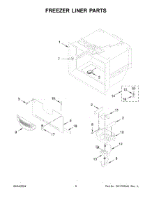 04 - Freezer Liner Parts parts for Whirlpool Refrigerator KRFF577KPS03 from AppliancePartsPros.com