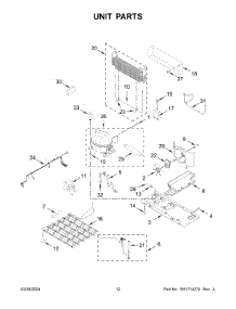 07 - Unit Parts parts for Whirlpool Refrigerator KRMF536RBS00 from AppliancePartsPros.com