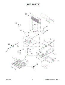 07 - Unit Parts parts for Whirlpool Refrigerator KRMF536RBS01 from AppliancePartsPros.com