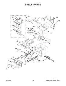 08 - Shelf Parts parts for Whirlpool Refrigerator KRMF536RBS01 from AppliancePartsPros.com