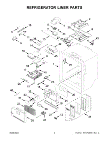 03 - Refrigerator Liner Parts parts for Whirlpool Refrigerator KRMF536RBS01 from AppliancePartsPros.com