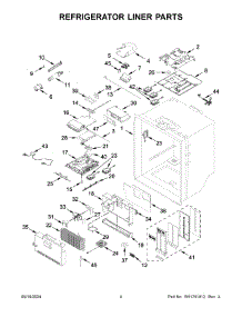 Refrigerator Liner Parts parts for Whirlpool Refrigerator KRMF706EBS06 from AppliancePartsPros.com
