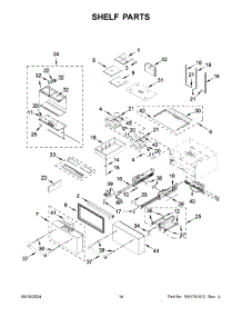 Shelf Parts parts for Whirlpool Refrigerator KRMF706EBS06 from AppliancePartsPros.com