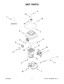 03 - Unit Parts parts for Whirlpool Blender KSB4026TPP0 from AppliancePartsPros.com