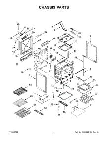 03 - Chassis Parts parts for Whirlpool Range KSDB900ESS8 from AppliancePartsPros.com