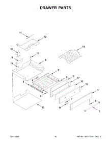 Drawer Parts parts for Whirlpool Range KSDB900ESS9 from AppliancePartsPros.com