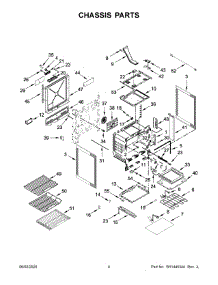 03 - Chassis Parts parts for Whirlpool Range KSDG950ESS2 from AppliancePartsPros.com