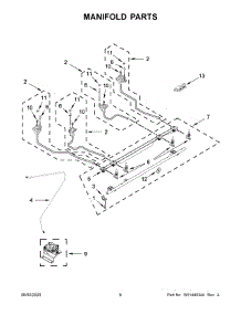 04 - Manifold Parts parts for Whirlpool Range KSDG950ESS2 from AppliancePartsPros.com