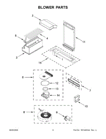 05 - Blower Parts parts for Whirlpool Range KSDG950ESS2 from AppliancePartsPros.com
