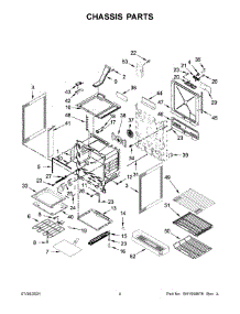 03 - Chassis Parts parts for Whirlpool Range KSEB900ESS4 from AppliancePartsPros.com