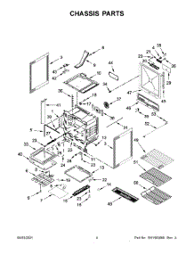 03 - Chassis Parts parts for Whirlpool Range KSEG950ESS3 from AppliancePartsPros.com