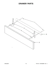 06 - Drawer Parts parts for Whirlpool Range KSEG950ESS3 from AppliancePartsPros.com