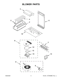 04 - Blower Parts parts for Whirlpool Range KSEG950ESS3 from AppliancePartsPros.com