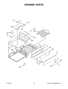 06 - Drawer Parts parts for Whirlpool Range KSGB900ESS3 from AppliancePartsPros.com