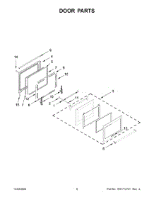 Door Parts parts for Whirlpool Range KSGG700EBS7 from AppliancePartsPros.com