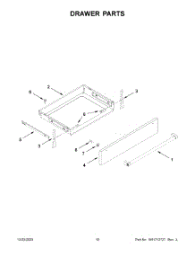 Drawer Parts parts for Whirlpool Range KSGG700EBS7 from AppliancePartsPros.com