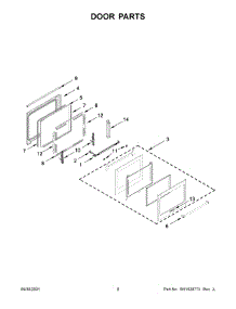 05 - Door Parts parts for Whirlpool Range KSGG700ESS3 from AppliancePartsPros.com