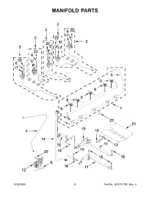 Manifold Parts parts for Whirlpool Range KSGG700ESS7 from AppliancePartsPros.com
