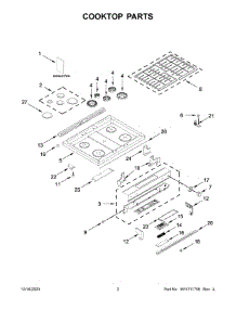 Cooktop Parts parts for Whirlpool Range KSGG700ESS7 from AppliancePartsPros.com