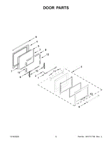 Door Parts parts for Whirlpool Range KSGG700ESS7 from AppliancePartsPros.com