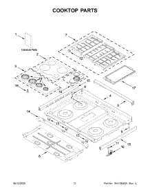 Cooktop Parts parts for Whirlpool Range KSGS530SBE0 from AppliancePartsPros.com