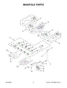 Manifold Parts parts for Whirlpool Range KSGS530SBE0 from AppliancePartsPros.com