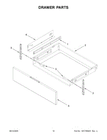 Drawer Parts parts for Whirlpool Range KSGS530SBE0 from AppliancePartsPros.com