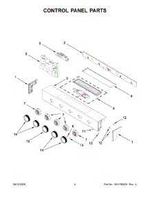 Control Panel Parts parts for Whirlpool Range KSGS530SBE0 from AppliancePartsPros.com