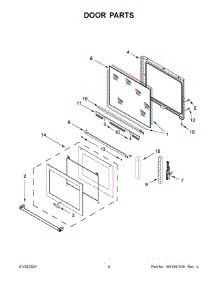 05 - Door Parts parts for Whirlpool Air Conditioner KSIB900ESS3 from AppliancePartsPros.com
