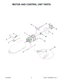 05 - Motor And Control Unit Parts parts for Whirlpool Mixer KSM120ER5 from AppliancePartsPros.com