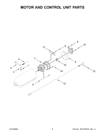 05 - Motor And Control Unit Parts parts for Whirlpool Mixer KSM150TBCU5 from AppliancePartsPros.com
