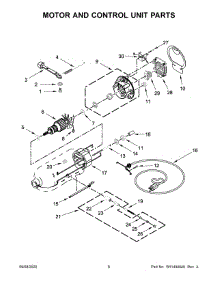04 - Motor And Control Unit Parts parts for Whirlpool Mixer KSM154GBQ4PP0 from AppliancePartsPros.com