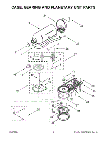 04 - Case, Gearing And Planetary Unit Parts parts for Whirlpool Mixer KSM180WSEG5 from AppliancePartsPros.com