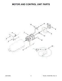 05 - Motor And Control Unit Parts parts for Whirlpool Mixer KSM192XDSL5 from AppliancePartsPros.com
