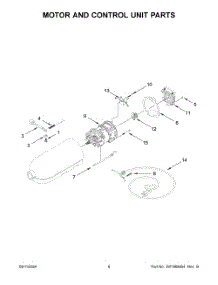 04 - Motor And Control Unit Parts parts for Whirlpool Mixer KSM97PT5 from AppliancePartsPros.com