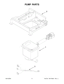 Pump Parts parts for Whirlpool Refrigerator KUID508HPS02 from AppliancePartsPros.com