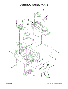 05 - Control Panel Parts parts for Whirlpool Ice Maker KUIX535HBS02 from AppliancePartsPros.com