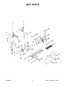 05 - Unit Parts parts for Whirlpool Refrigerator KUWL204EPA01 from AppliancePartsPros.com