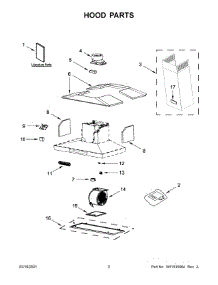 02 - Hood Parts parts for Whirlpool Range Hood KVIB602DSS4 from AppliancePartsPros.com