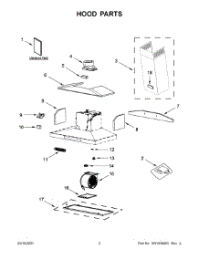 02 - Hood Parts parts for Whirlpool Range Hood KVWB606DSS3 from AppliancePartsPros.com
