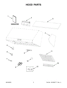 02 - Hood Parts parts for Whirlpool Range Hood KVWC906KSS0 from AppliancePartsPros.com